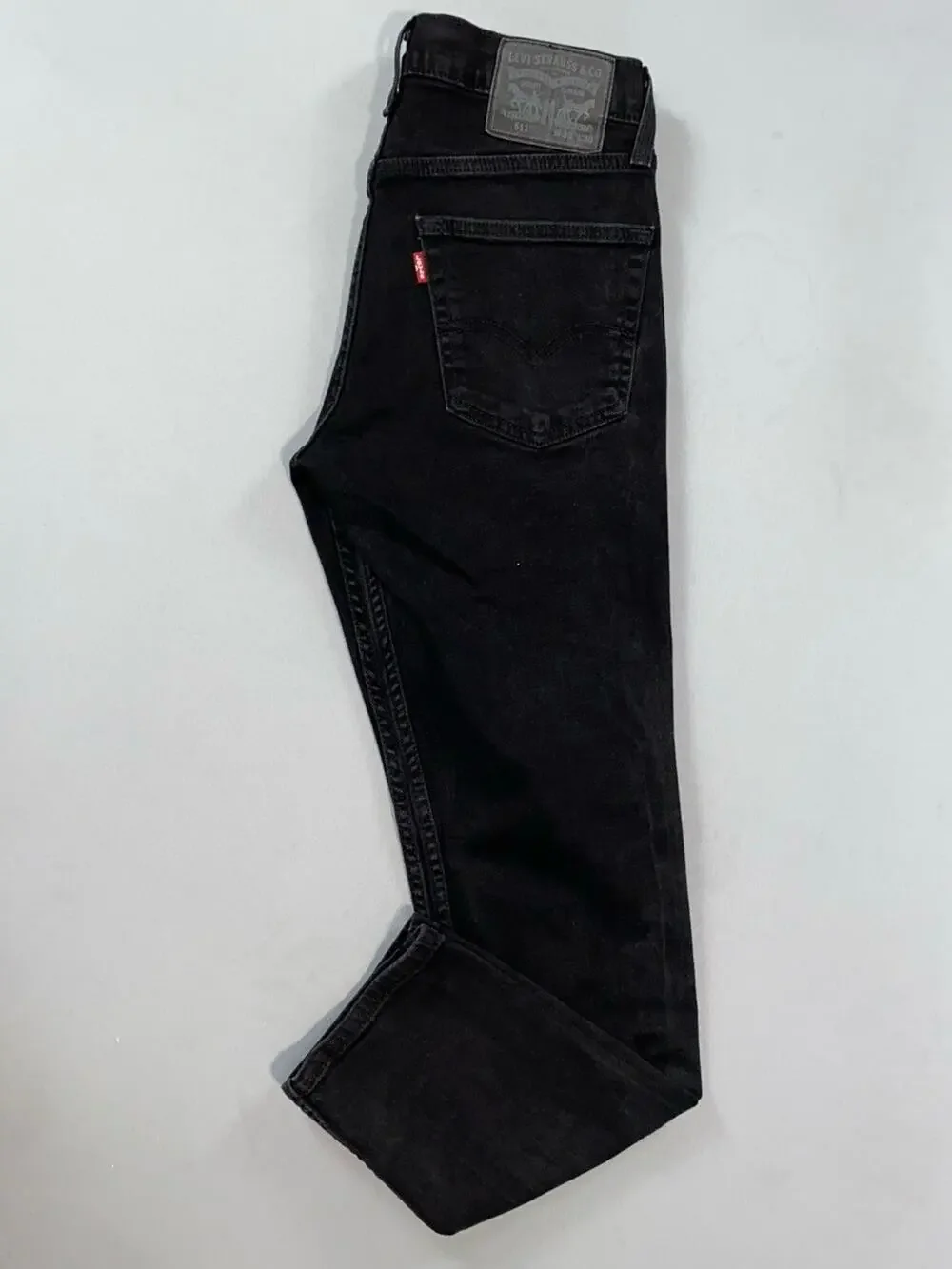 Levi's 511 Slim Taper 5-Pocket Stretch Denim Jeans. Washed Black, Men's 30X29.